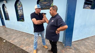Fiéis participam da Missa das 15h30 na 63ª Festa do Bom Jesus em Campo Mendes